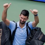 Djokovic croit toujours en ses chances de remporter un 25e Majeur KEYSTONE/EPA/BRIAN HIRSCHFELD